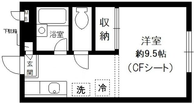 曙橋駅 徒歩7分 1階の物件間取画像