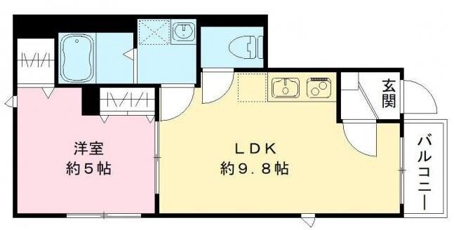 高円寺駅 徒歩14分 1階の物件間取画像