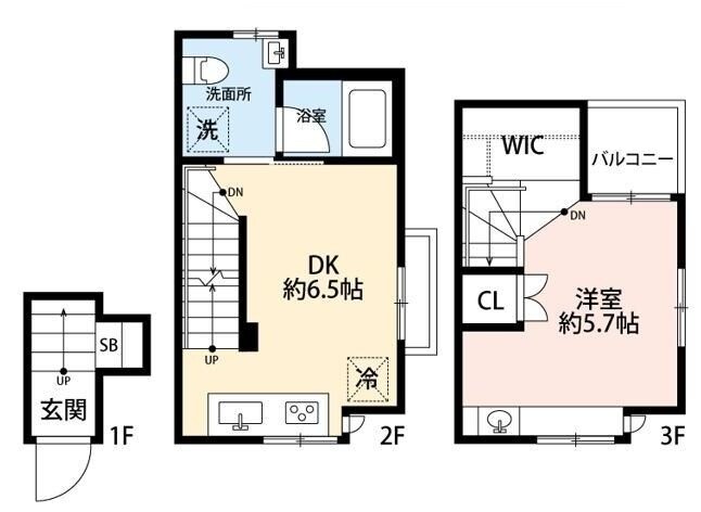 新宿御苑前駅 徒歩9分 2階の物件間取画像