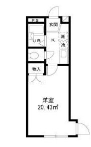 下高井戸駅 徒歩5分 1階の物件間取画像