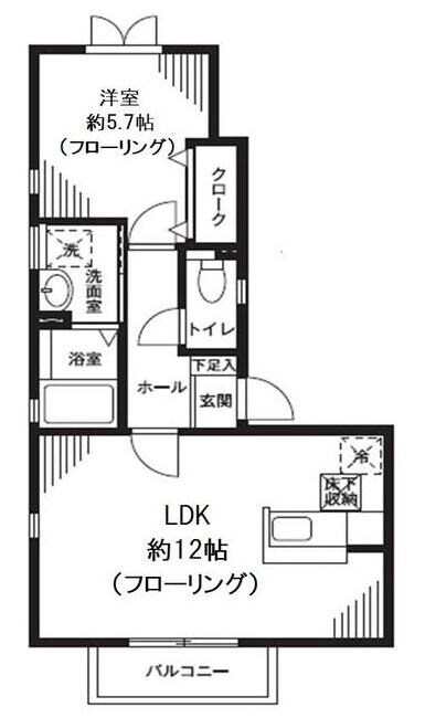 練馬春日町駅 徒歩12分 1階の物件間取画像