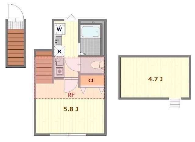 クラヴィエ上町の物件間取画像