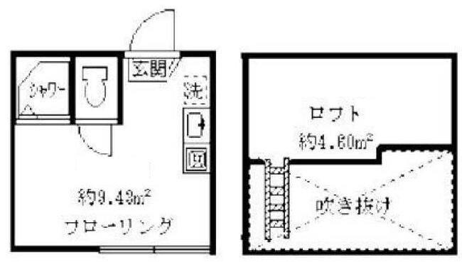 都立家政駅 徒歩5分 1階の物件間取画像