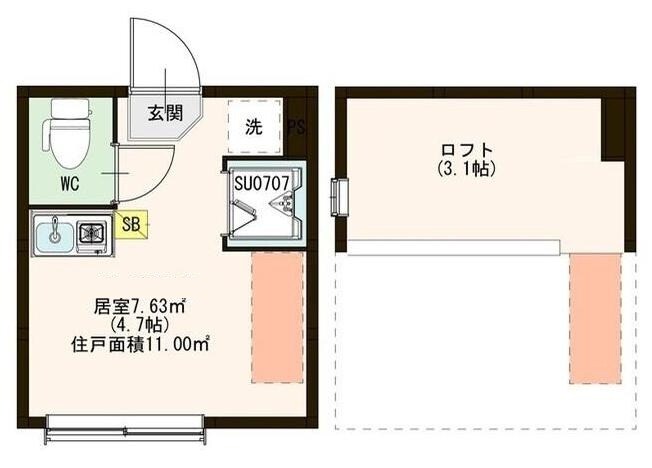 井荻駅 徒歩6分 2階の物件間取画像