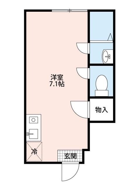 新江古田駅 徒歩8分 1階の物件間取画像