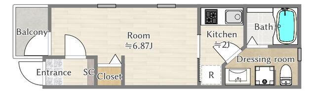 中板橋駅 徒歩3分 2階の物件間取画像