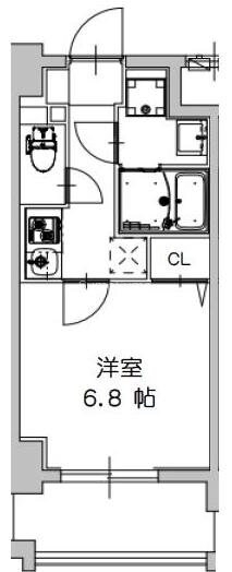 ドーム前駅 徒歩5分 6階の物件間取画像