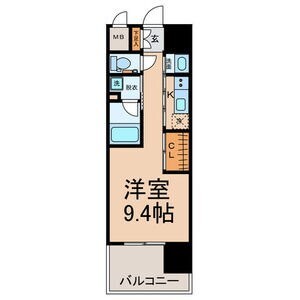 高岳駅 徒歩3分 7階の物件間取画像