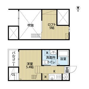 jeunesse石場の物件間取画像