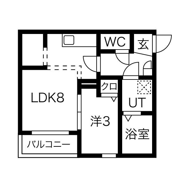 豊田本町駅 徒歩3分 3階の物件間取画像