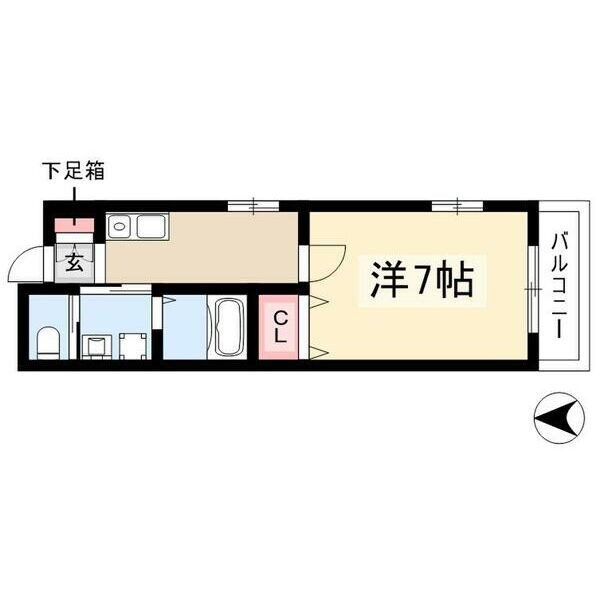 日比野駅 徒歩3分 3階の物件間取画像