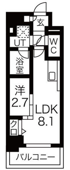 大須観音駅 徒歩12分 9階の物件間取画像