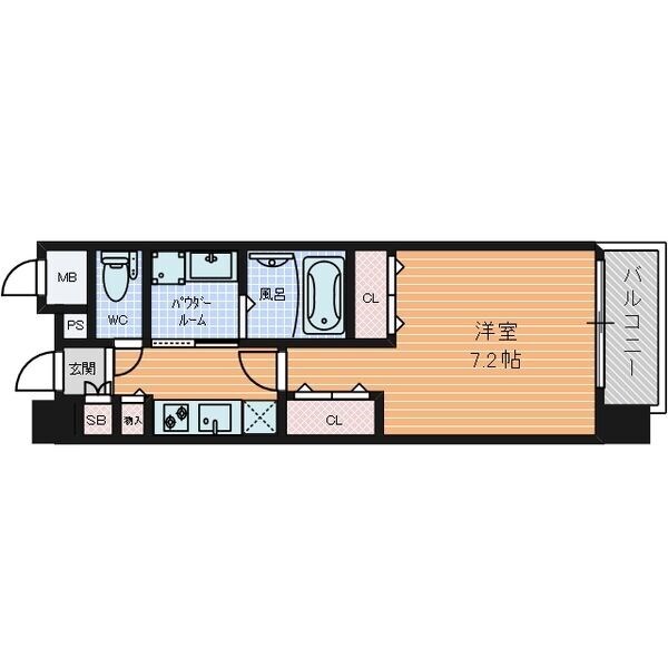 黒川駅 徒歩3分 13階の物件間取画像