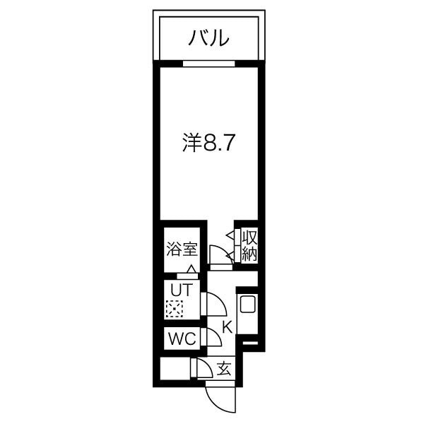 千種駅 徒歩5分 6階の物件間取画像