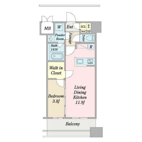 東別院駅 徒歩5分 4階の物件間取画像