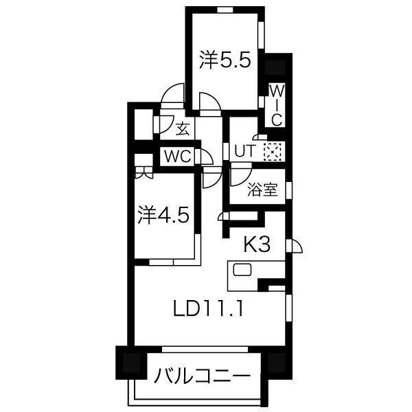 ローレルアイ名駅東の物件間取画像