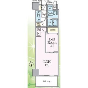 国際センター駅 徒歩5分 4階の物件間取画像