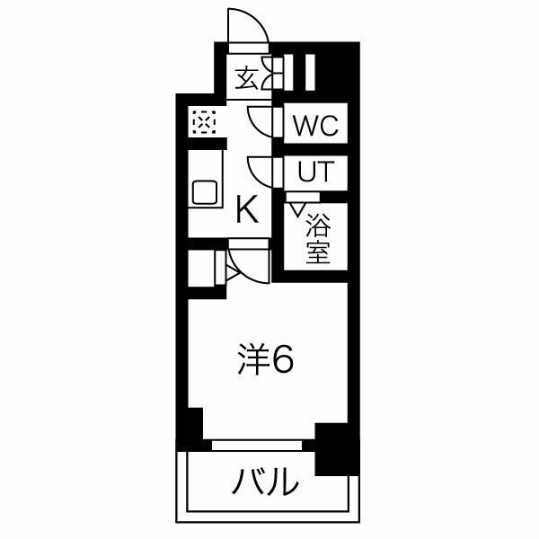 今池駅 徒歩5分 11階の物件間取画像