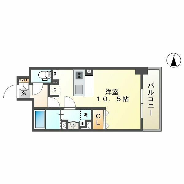 新栄町駅 徒歩7分 7階の物件間取画像