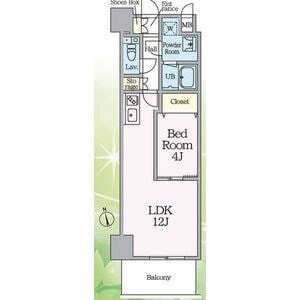 国際センター駅 徒歩5分 5階の物件間取画像