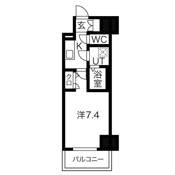 矢場町駅 徒歩10分 8階の物件間取画像