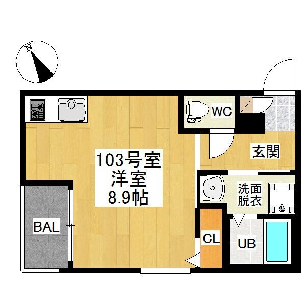 一社駅 徒歩10分 1階の物件間取画像