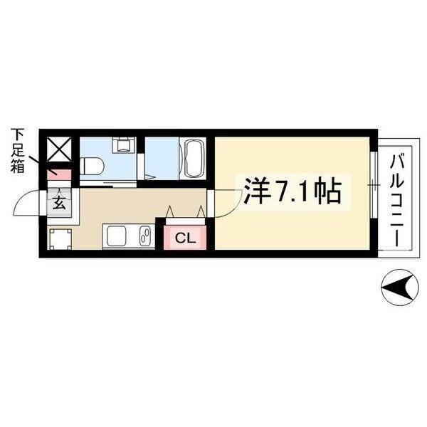 国際センター駅 徒歩9分 8階の物件間取画像