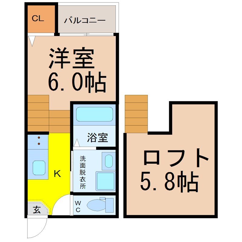 日比野駅 徒歩10分 2階の物件間取画像