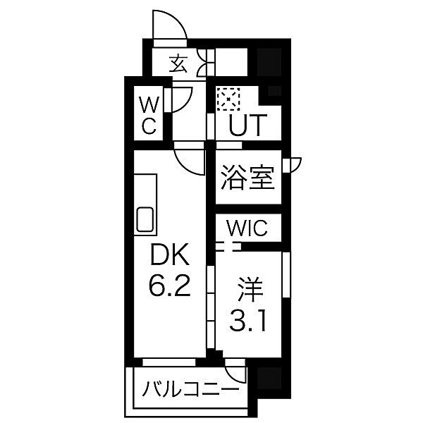 平安通駅 徒歩2分 8階の物件間取画像