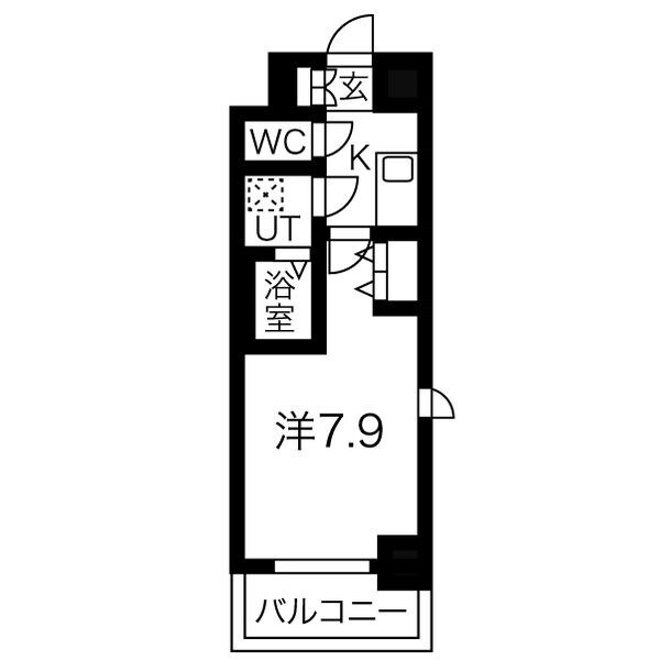 新栄町駅 徒歩10分 11階の物件間取画像