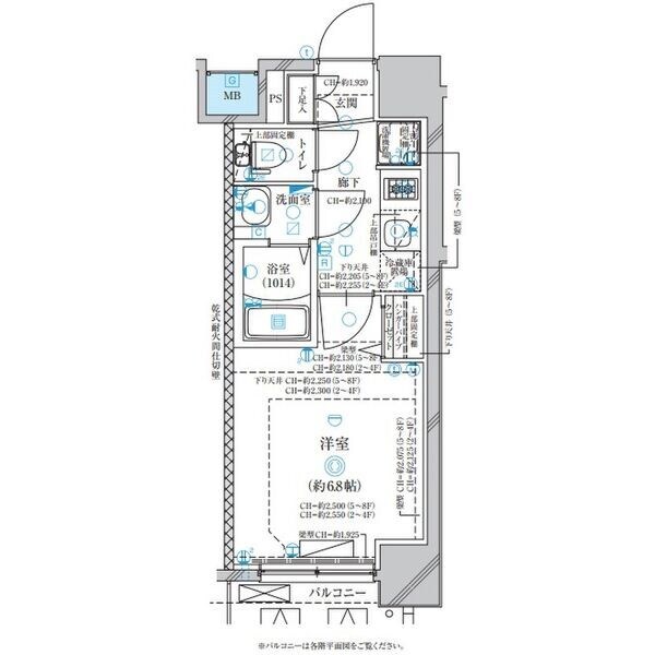 太閤通駅 徒歩7分 8階の物件間取画像