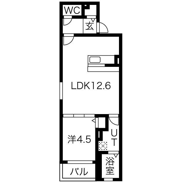 新守山駅 徒歩5分 2階の物件間取画像