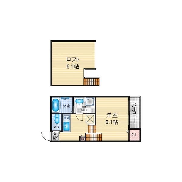 豊田本町駅 徒歩6分 2階の物件間取画像