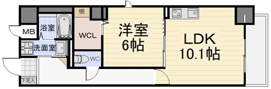 高岳駅 徒歩10分 2階の物件間取画像