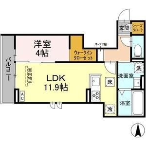 庄内通駅 徒歩7分 3階の物件間取画像