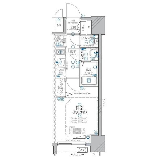 ディアレイシャス矢場町の物件間取画像