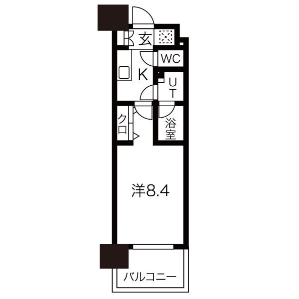 フローラル東別院の物件間取画像