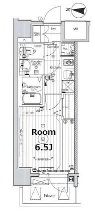 メイクス矢場町IIの物件間取画像