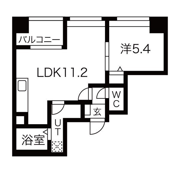 堀田駅 徒歩10分 8階の物件間取画像