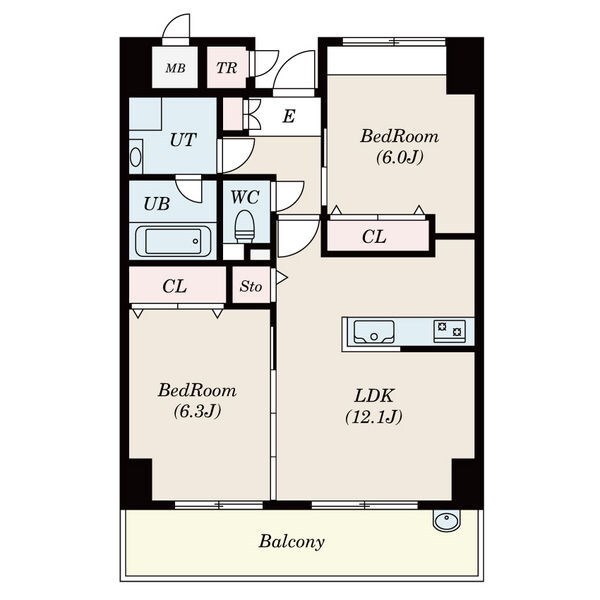 リンパクマンションの物件間取画像