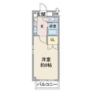 浅間町駅 徒歩4分 1階の物件間取画像