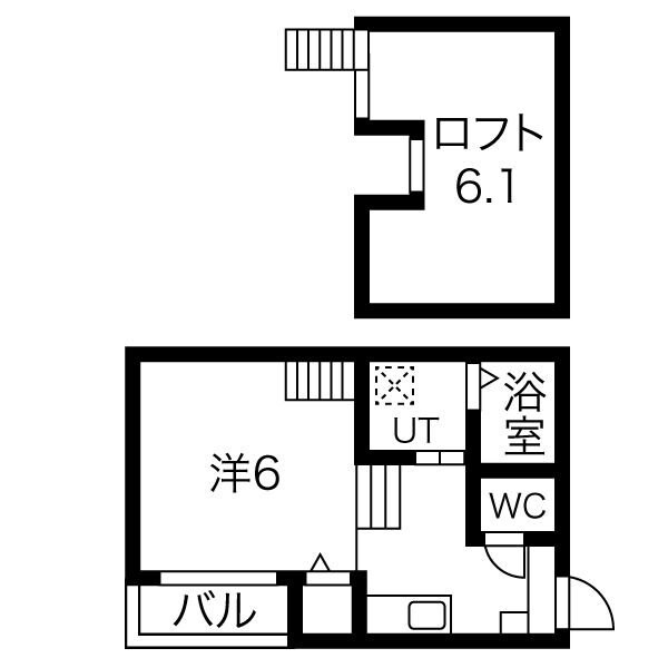 グリーンリーフ名城清水の物件間取画像