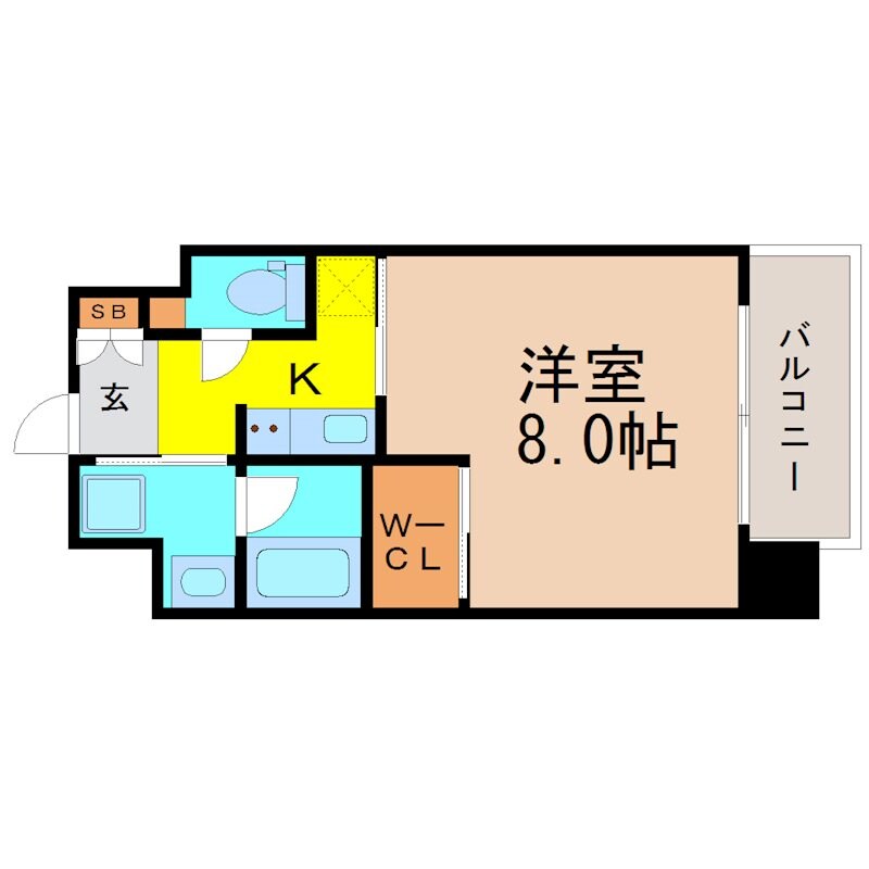 大須観音駅 徒歩1分 7階の物件間取画像