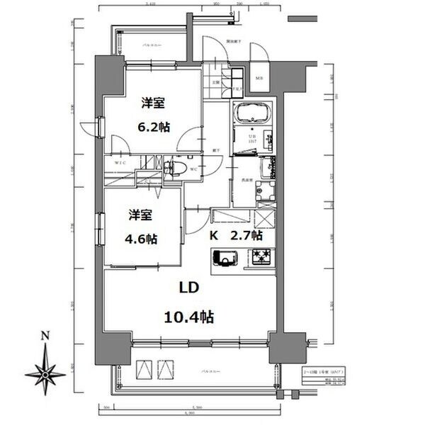 S-RESIDENCE亀島駅前blazeの物件間取画像