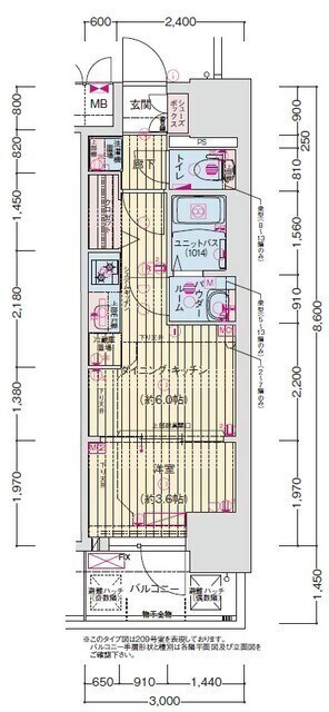 プレサンス上前津オレシアの物件間取画像