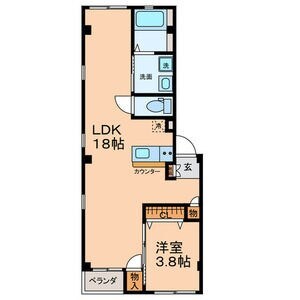 グランレーヴ東別院EASTの物件間取画像