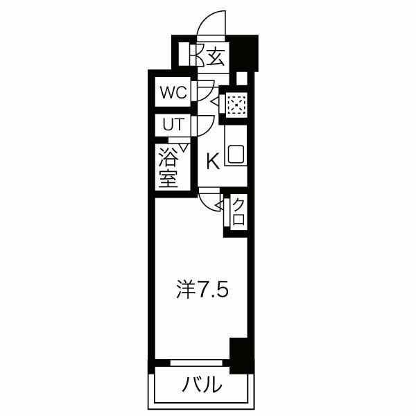 上前津駅 徒歩5分 9階の物件間取画像