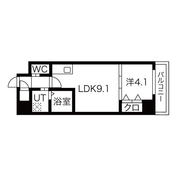 LUXETAGE大須westの物件間取画像