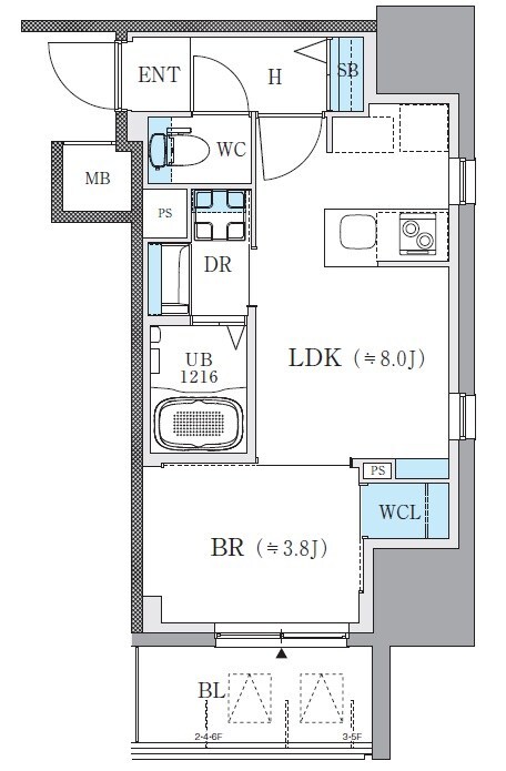 ザ・レジデンスパーク栄の物件間取画像