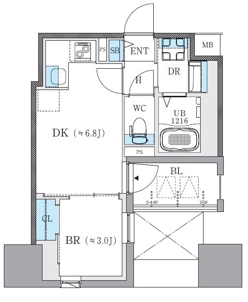 ザ・レジデンスパーク栄の物件間取画像